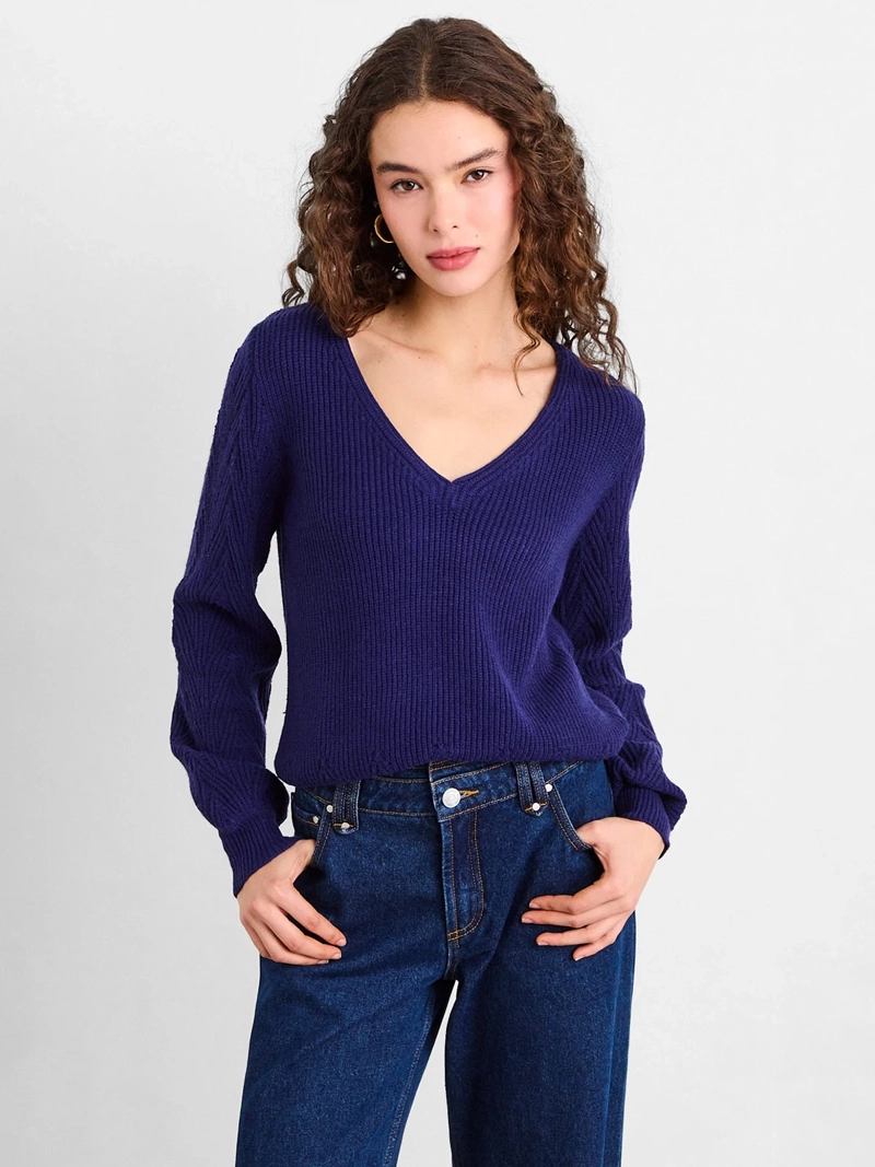 SWEATER MUJER IO CUELLO BÁSICO V - 1