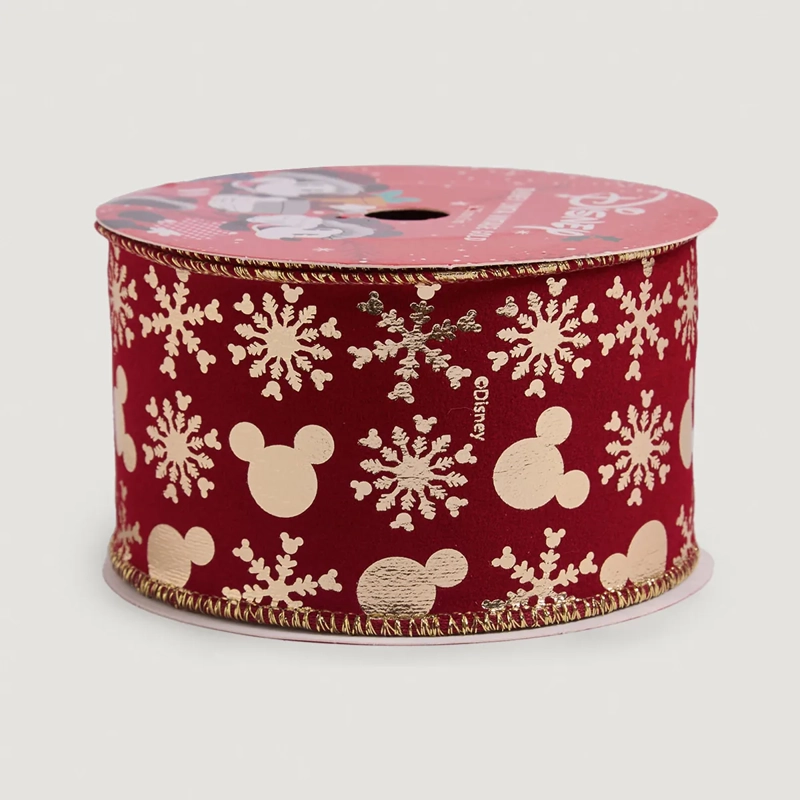 ADORNO NAVIDEÑO DISNEY CINTA VINTAGE DORADO - 2