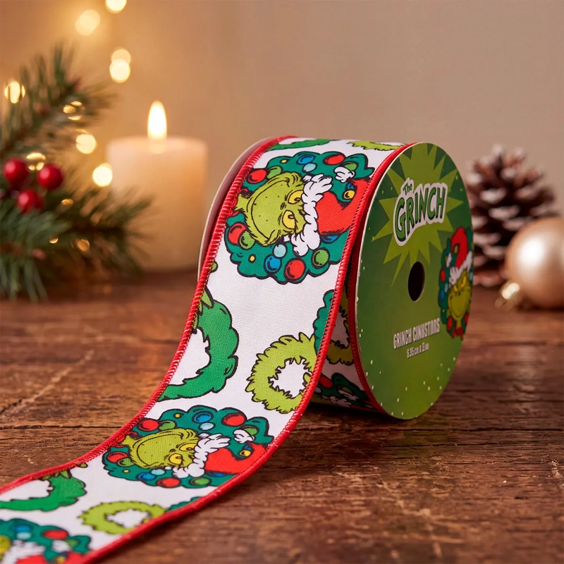 ADORNO NAVIDEÑO GRINCH CINTA CARA - 1