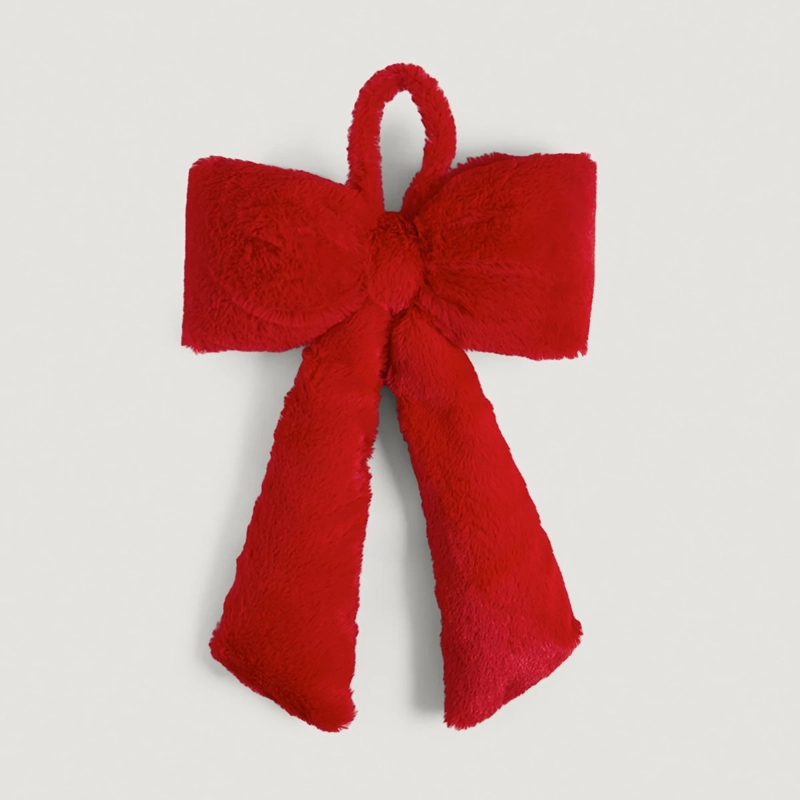 ADORNO NAVIDEÑO GRINCH LAZO ROJO - 2