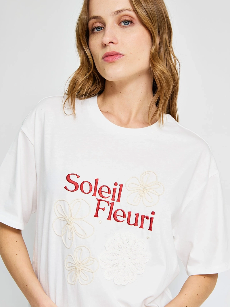POLERA MUJER MARQUIS ALGODÓN APLICACIONES - 3