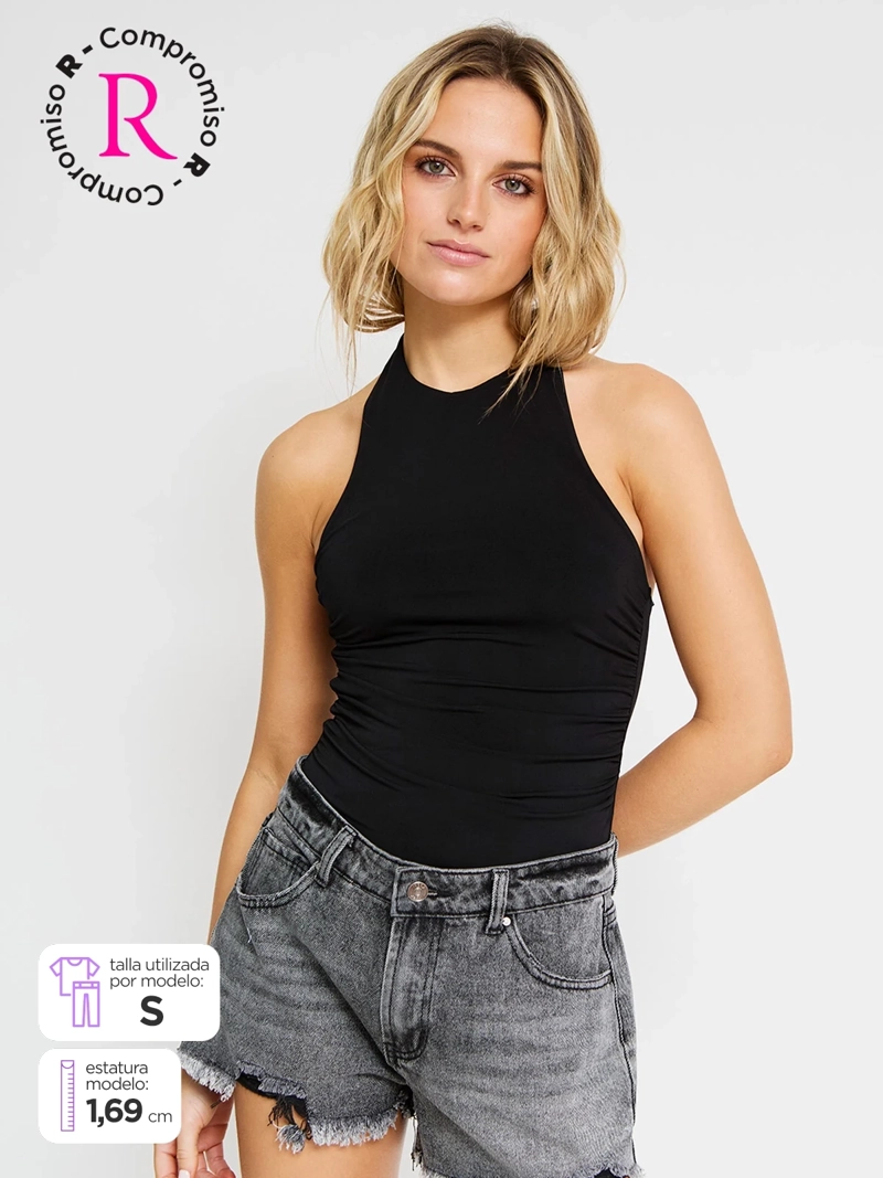 BODY MUJER INDEX CUELLO HALTER SIN MANGAS