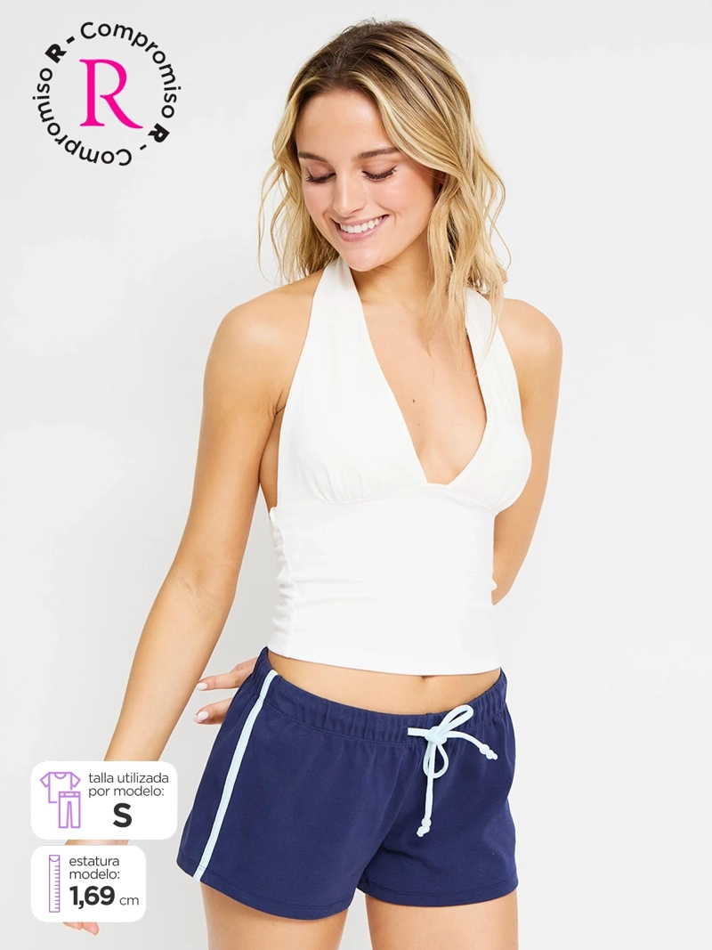 POLERA MUJER INDEX SIN MANGAS HALTER
