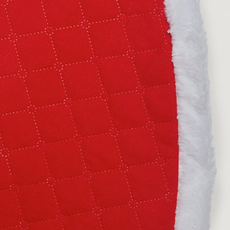 ADORNO NAVIDEÑO RIPLEY HOME PIE DE ÁRBOL ROJO BORDE BLANCO - 3
