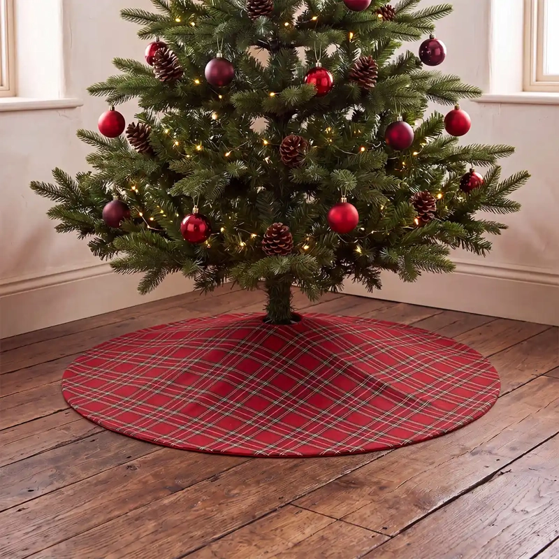 ADORNO NAVIDEÑO RIPLEY HOME TEDDY PIE DE ÁRBOL ESCOCES - 1