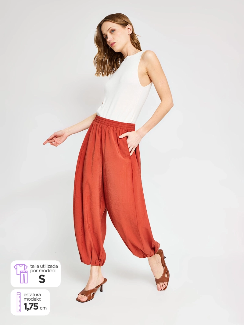 PANTALÓN MUJER MARQUIS BOMBACHO FLUIDO - 1