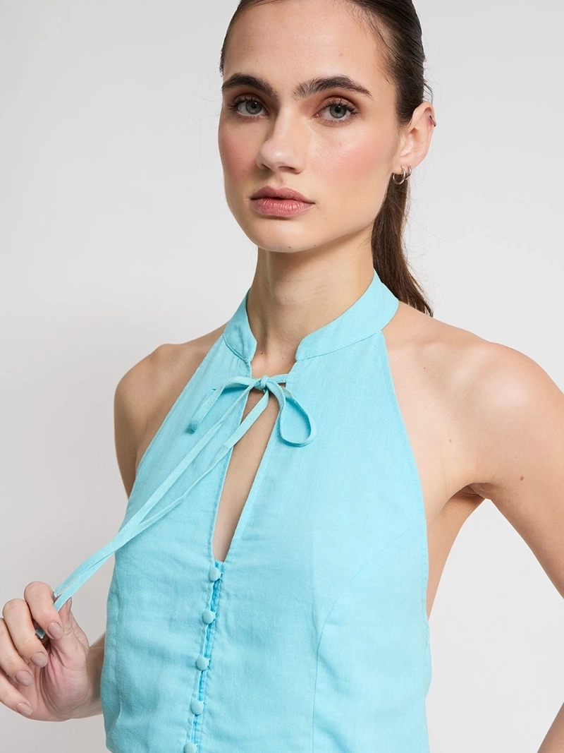 BLUSA MUJER INDEX HALTER LAZO - 3