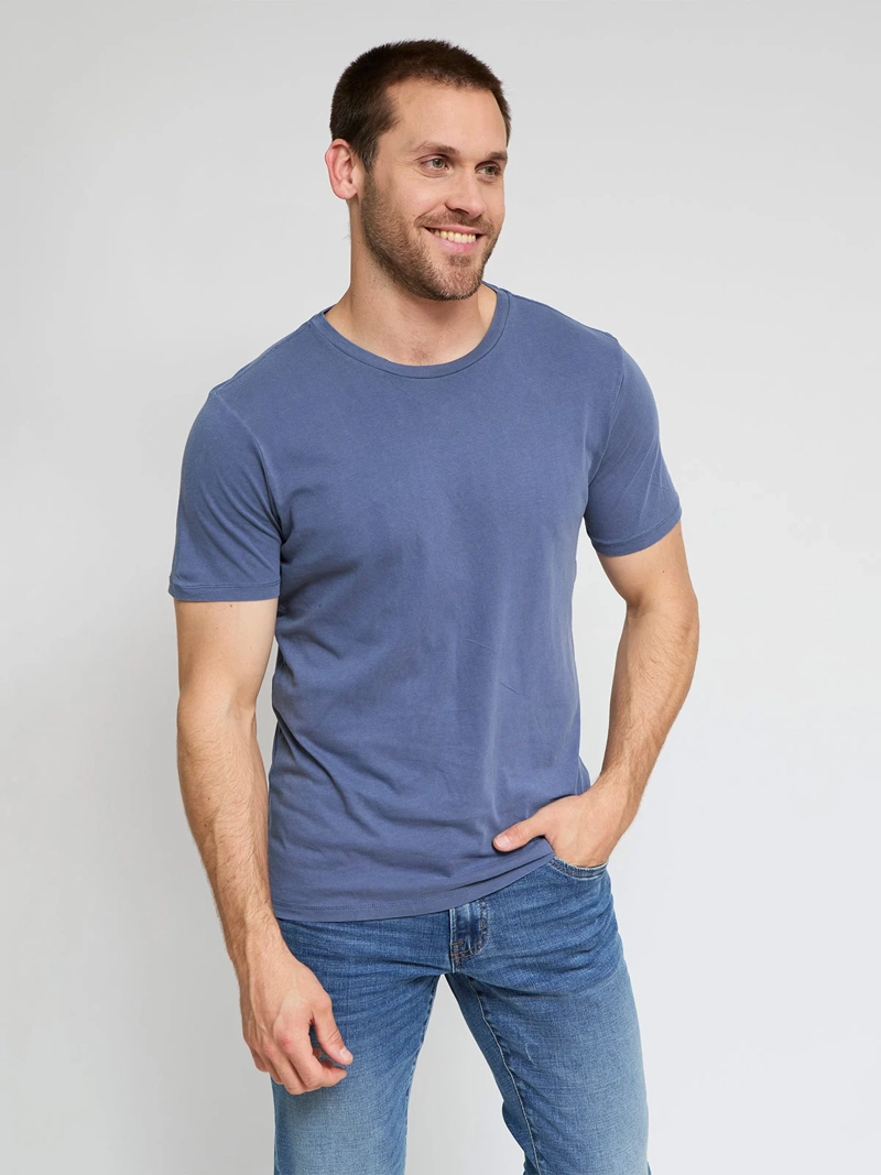 POLERA HOMBRE MARQUIS ALGODÓN MANGA CORTA LAVADA