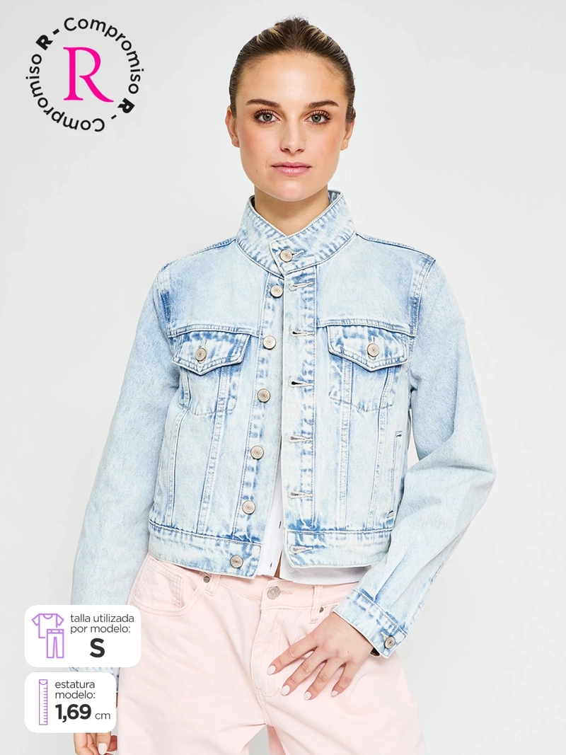 CHAQUETA MUJER INDEX ALGODÓN CORTA DENIM