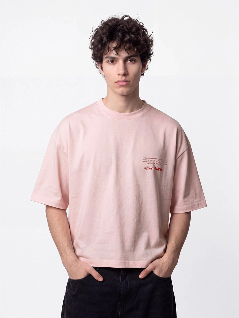POLERA HOMBRE INDEX BOXY FIT ALGODÓN PRINT