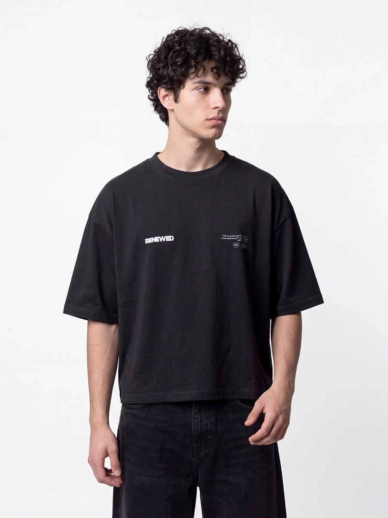 POLERA HOMBRE INDEX BOXY FIT ALGODÓN PRINT
