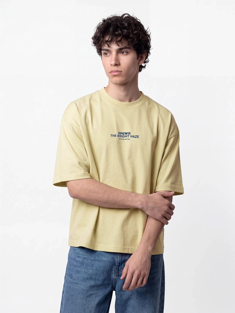 POLERA HOMBRE INDEX BOXY FIT ALGODÓN