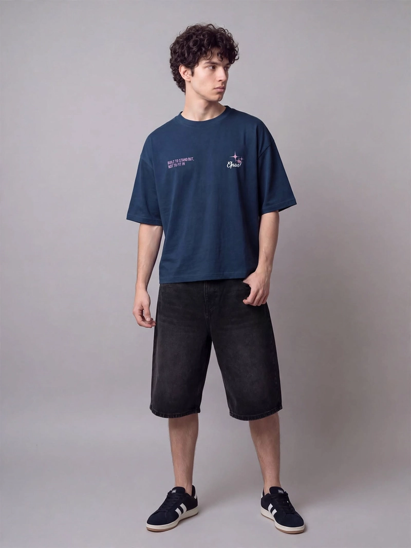 POLERA HOMBRE INDEX BOXY FIT ALGODÓN - 5