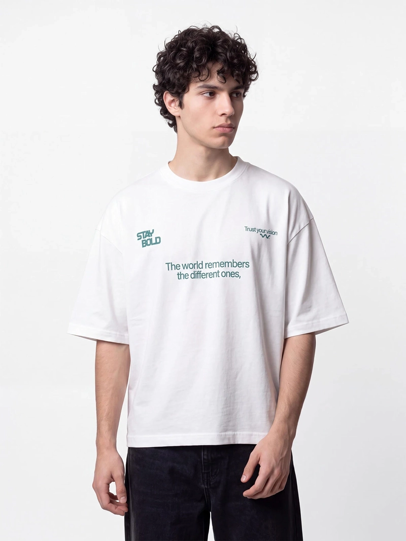POLERA HOMBRE INDEX BOXY FIT ALGODÓN