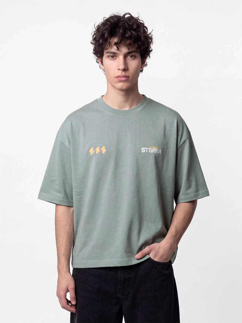POLERA HOMBRE INDEX BOXY FIT ALGODÓN - 1