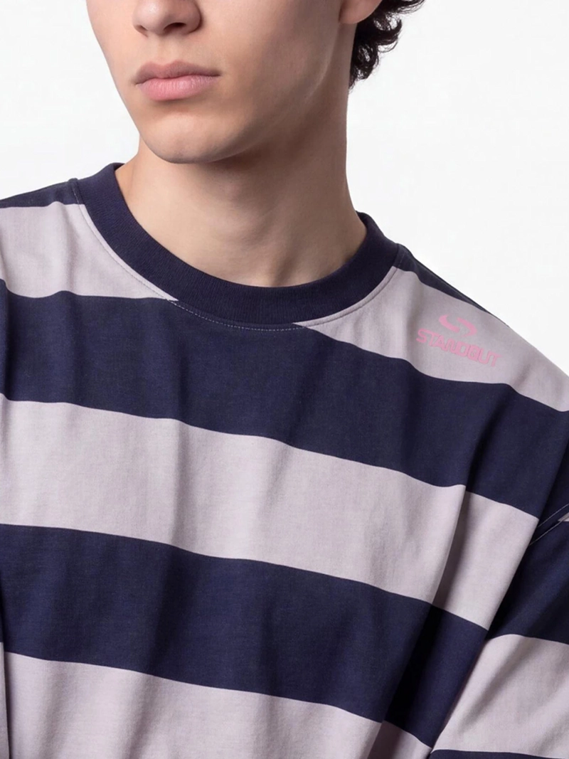 POLERA HOMBRE INDEX BOXY FIT ALGODÓN RAYAS - 3