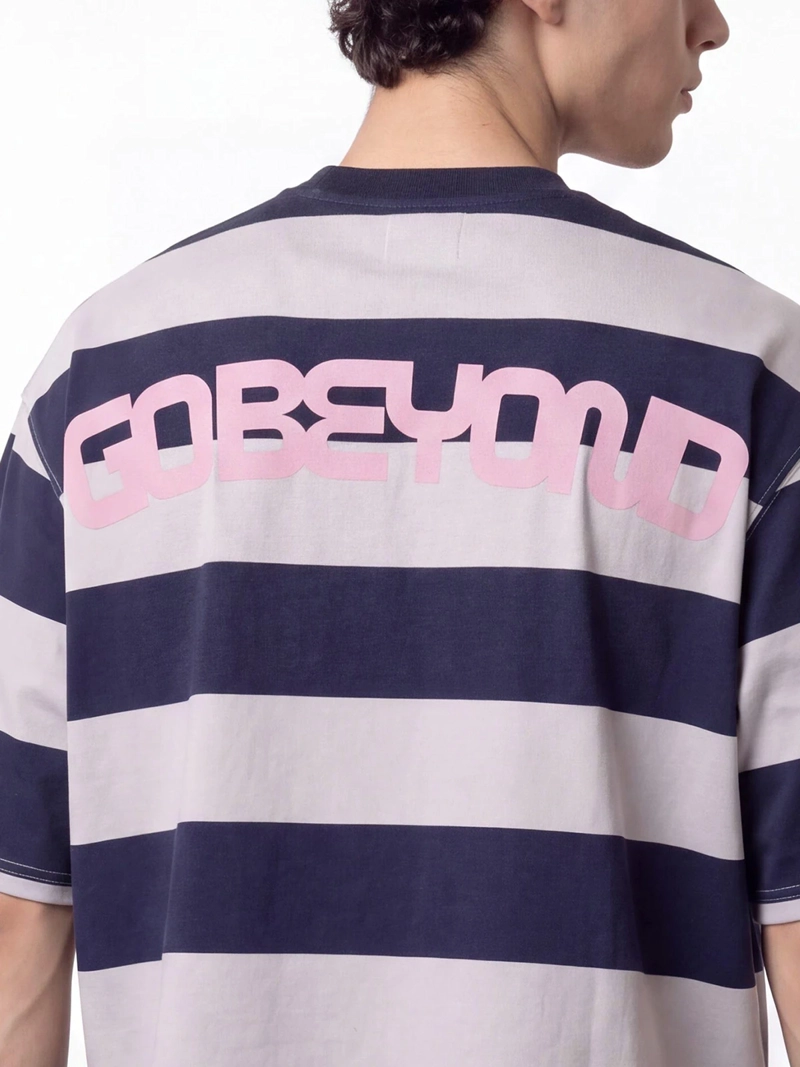 POLERA HOMBRE INDEX BOXY FIT ALGODÓN RAYAS - 4