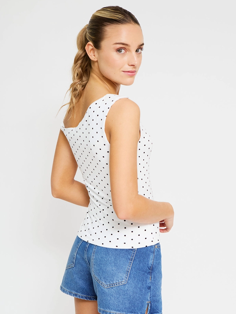 POLERA MUJER INDEX SIN MANGAS ASIMÉTRICO - 2