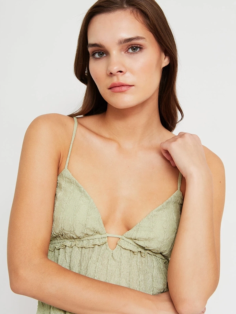 POLERA MUJER INDEX SIN MANGAS EFECTO ARRUGADO - 3