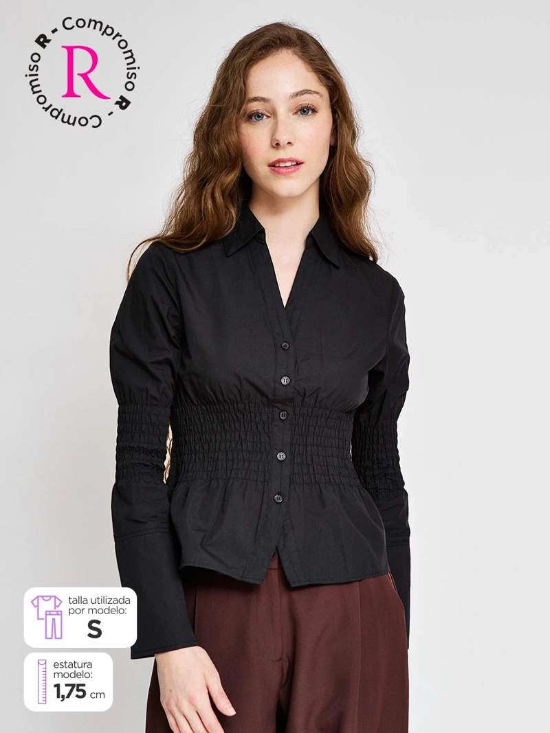 BLUSA MUJER INDEX MANGA LARGA PANAL - ELEGIDO TINI