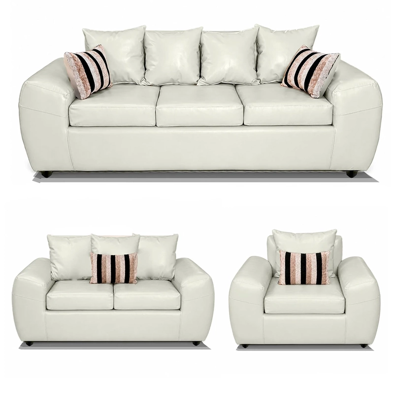 JUEGO DE LIVING ELEGANT DETAIL HOUSTON PU 3-2-1 - 2
