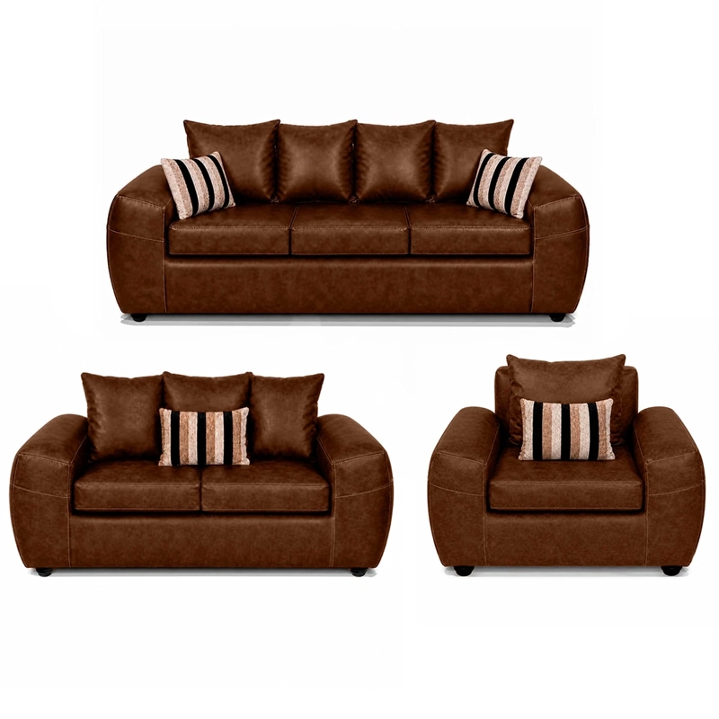 JUEGO DE LIVING ELEGANT DETAIL HOUSTON PU 3-2-1 - 2