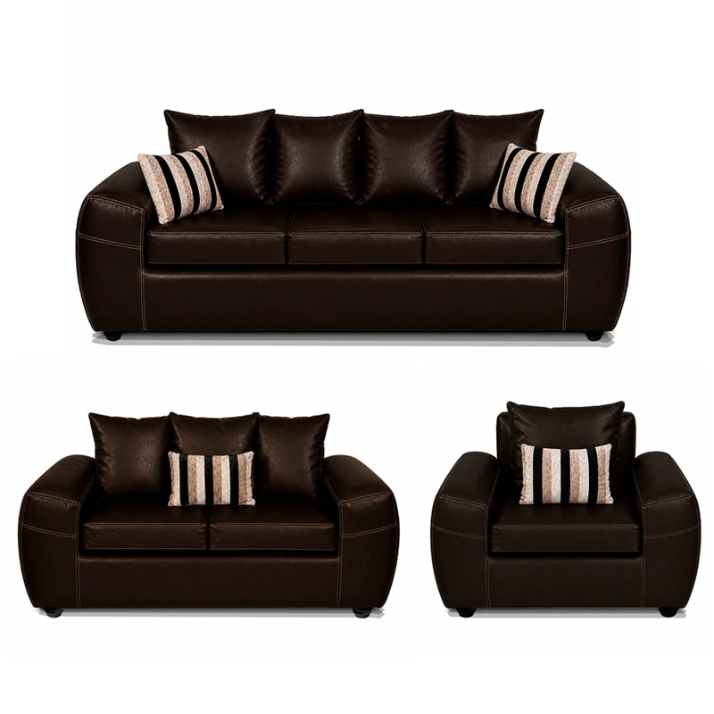 JUEGO DE LIVING ELEGANT DETAIL HOUSTON PU 3-2-1 - 2