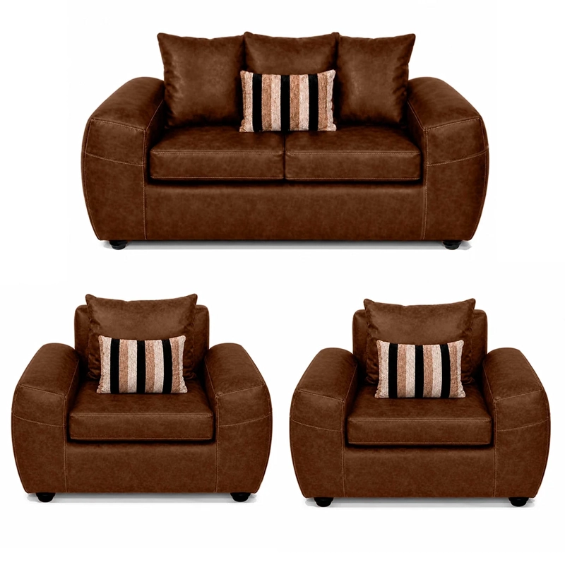 JUEGO DE LIVING ELEGANT DETAIL HOUSTON PU 2-1-1 - 2