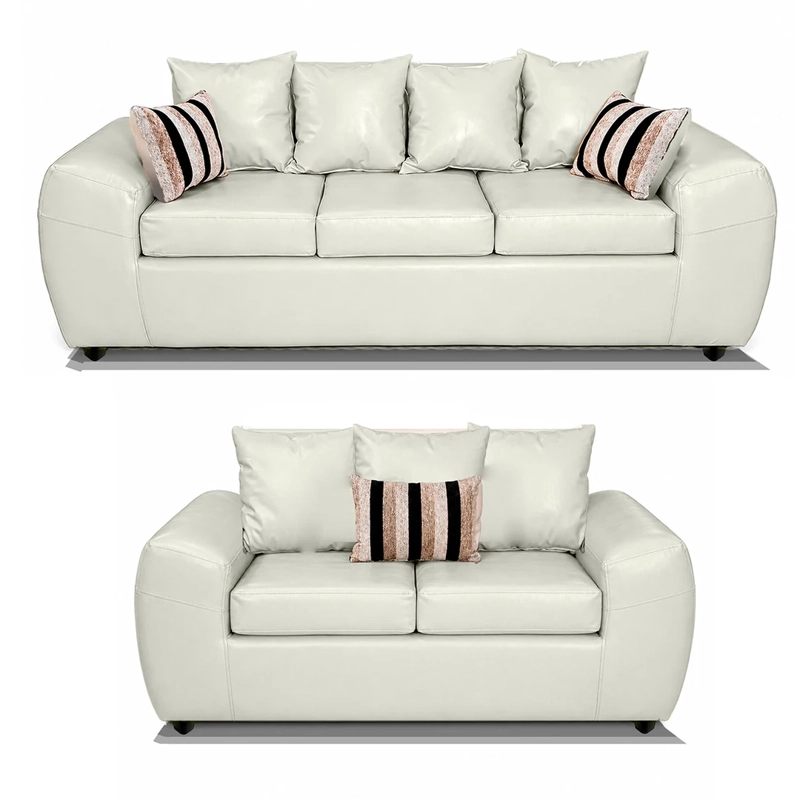 JUEGO DE LIVING ELEGANT DETAIL HOUSTON PU 3-2 - 2