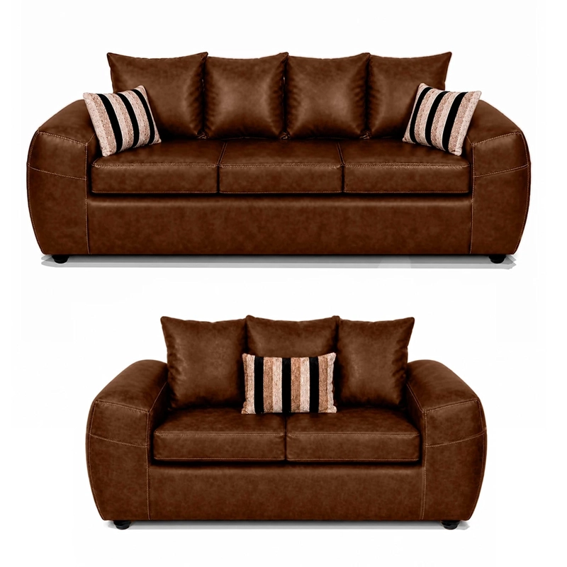 JUEGO DE LIVING ELEGANT DETAIL HOUSTON PU 3-2 - 2