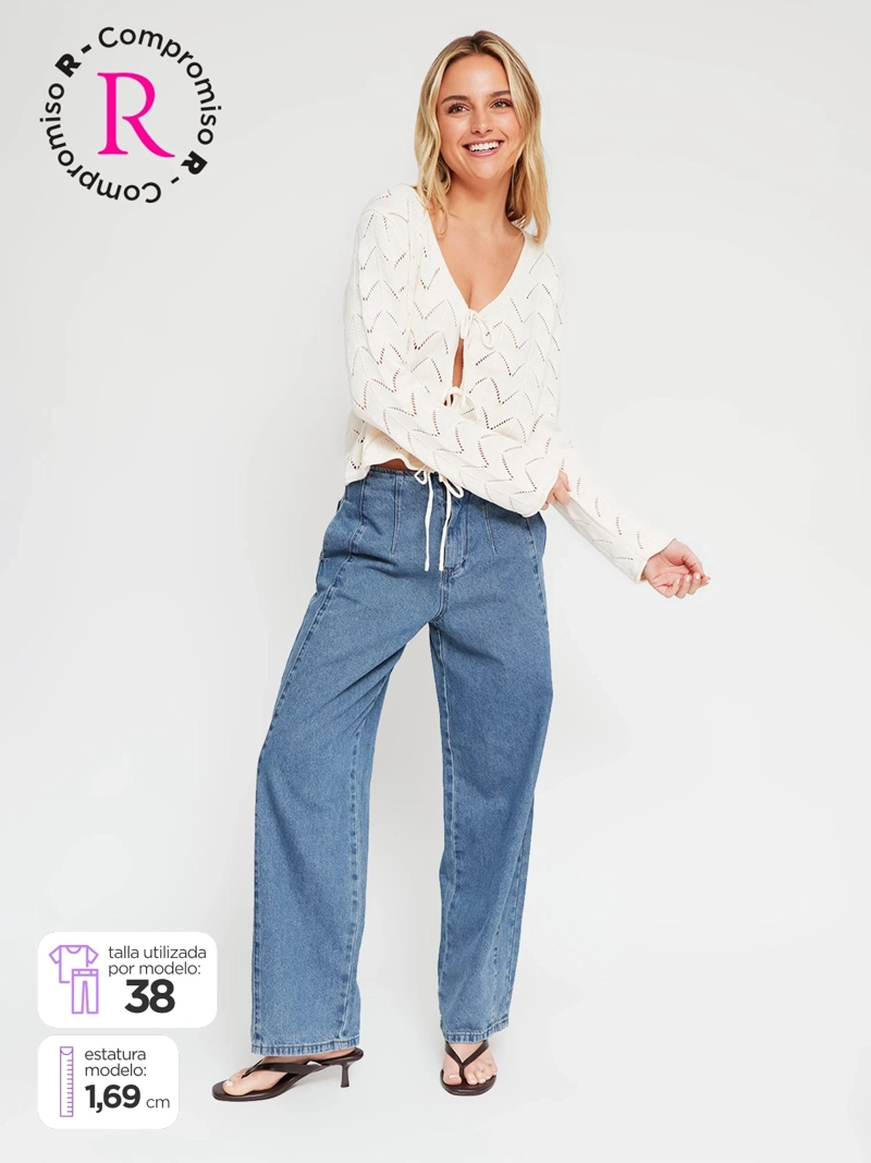 JEANS MUJER BARBADOS ALGODÓN BARREL - 1