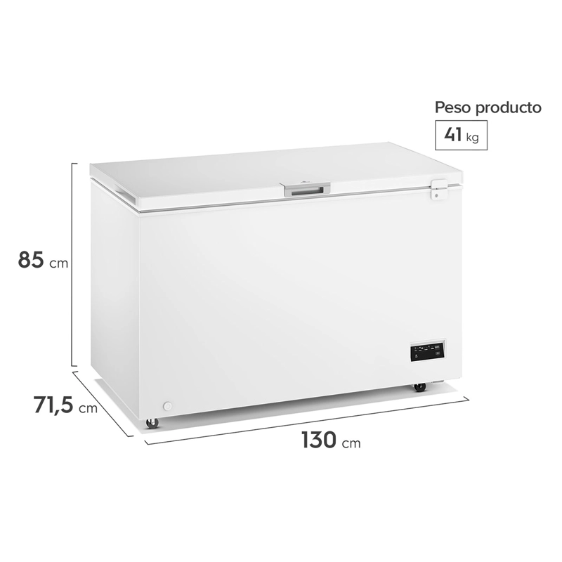 CONGELADOR HORIZONTAL MADEMSA M400DI 371L FRÍO DIRECTO BLANCO - 3