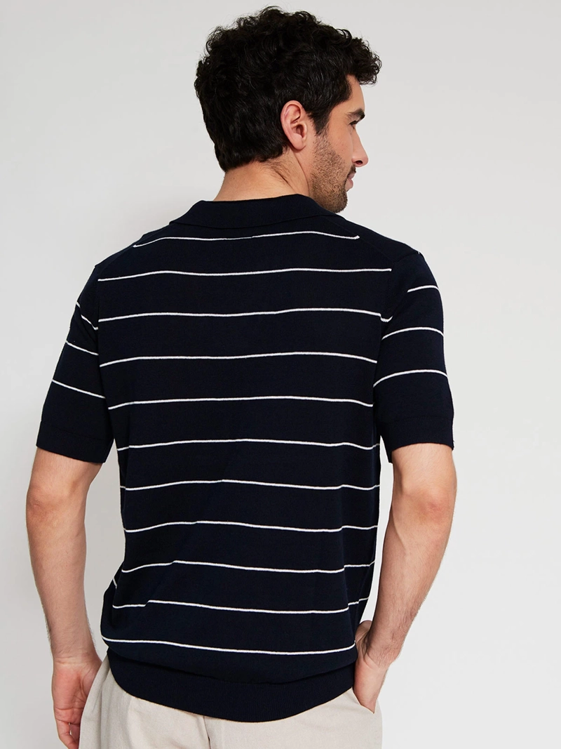 POLERA HOMBRE CACHAREL ALGODÓN CUELLO POLO MANGA CORTA - 2
