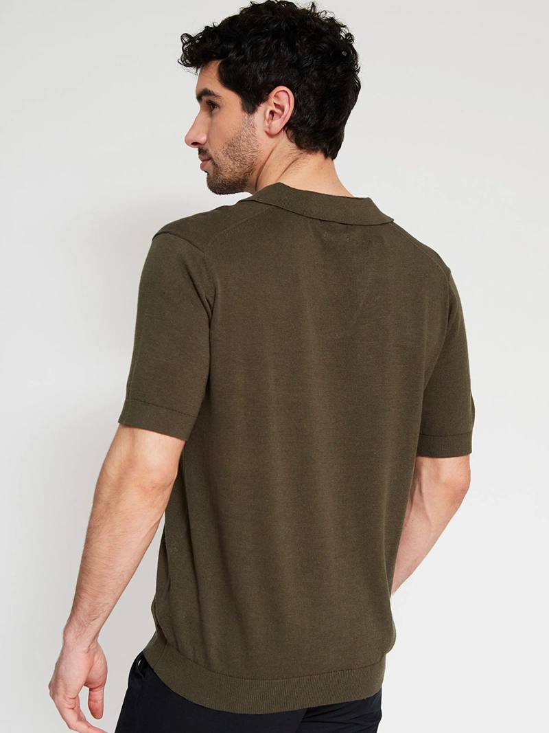 POLERA HOMBRE CACHAREL ALGODÓN CUELLO POLO MANGA CORTA - 2