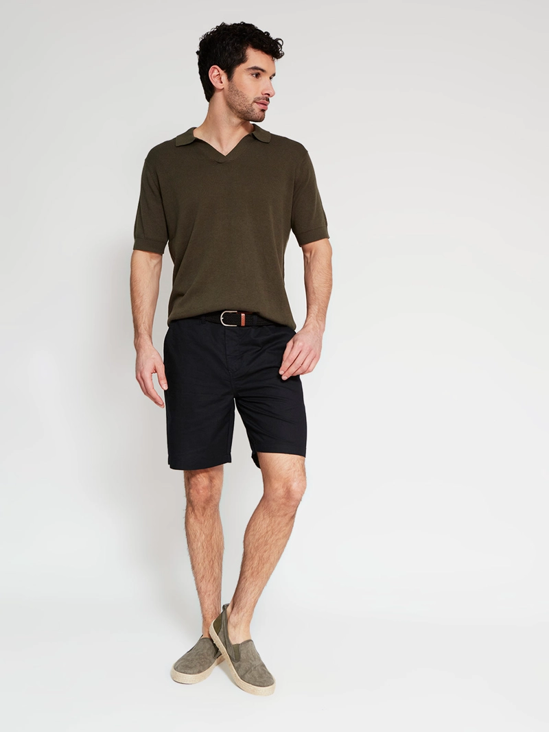 POLERA HOMBRE CACHAREL ALGODÓN CUELLO POLO MANGA CORTA - 4