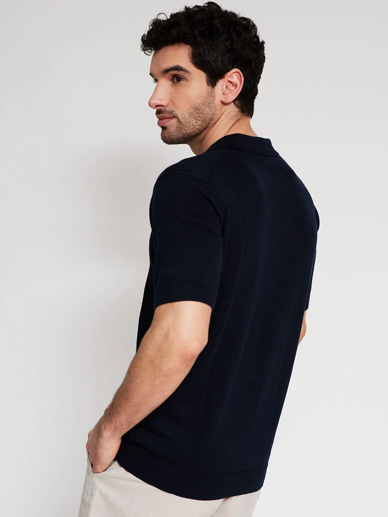 POLERA HOMBRE CACHAREL ALGODÓN CUELLO POLO MANGA CORTA - 2