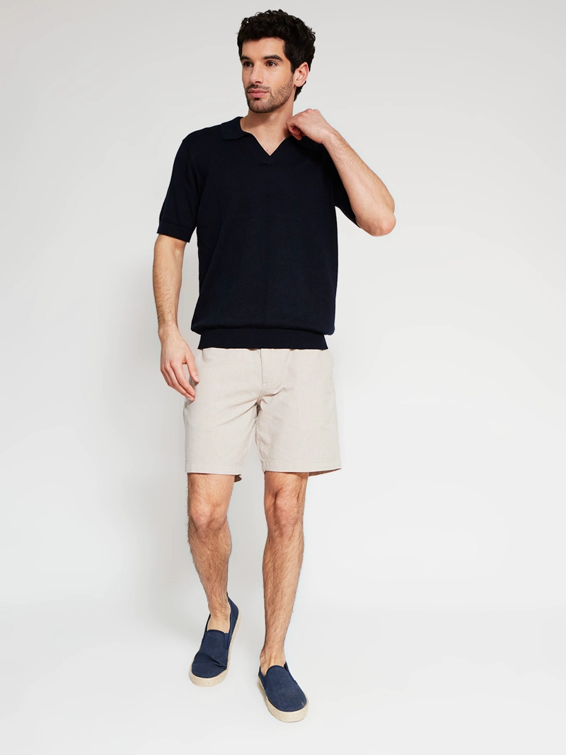 POLERA HOMBRE CACHAREL ALGODÓN CUELLO POLO MANGA CORTA - 4