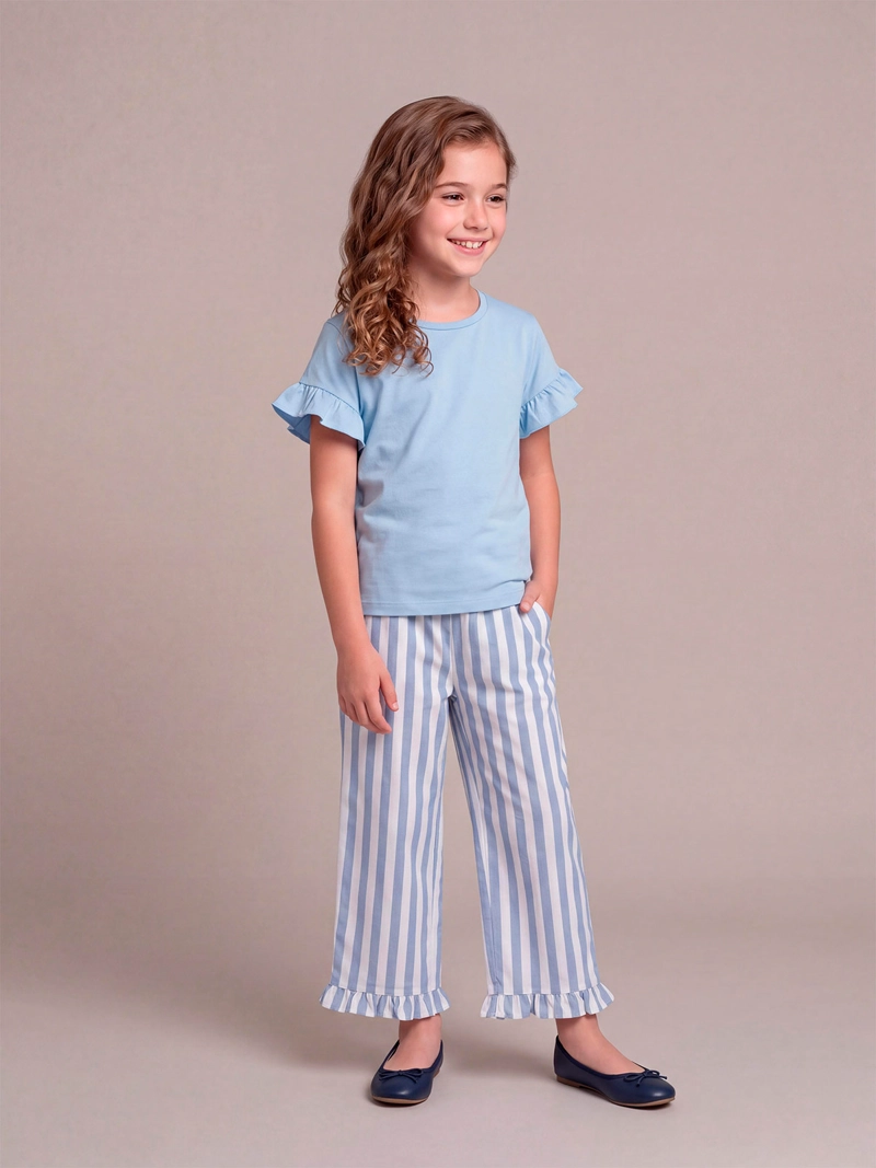 PANTALÓN NIÑA HARVEST FIT BOMBACHO LINO