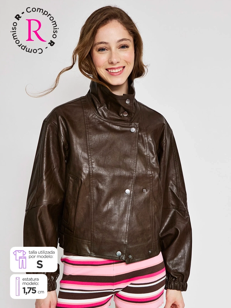 CHAQUETA MUJER INDEX EFECTO CUERO - 2