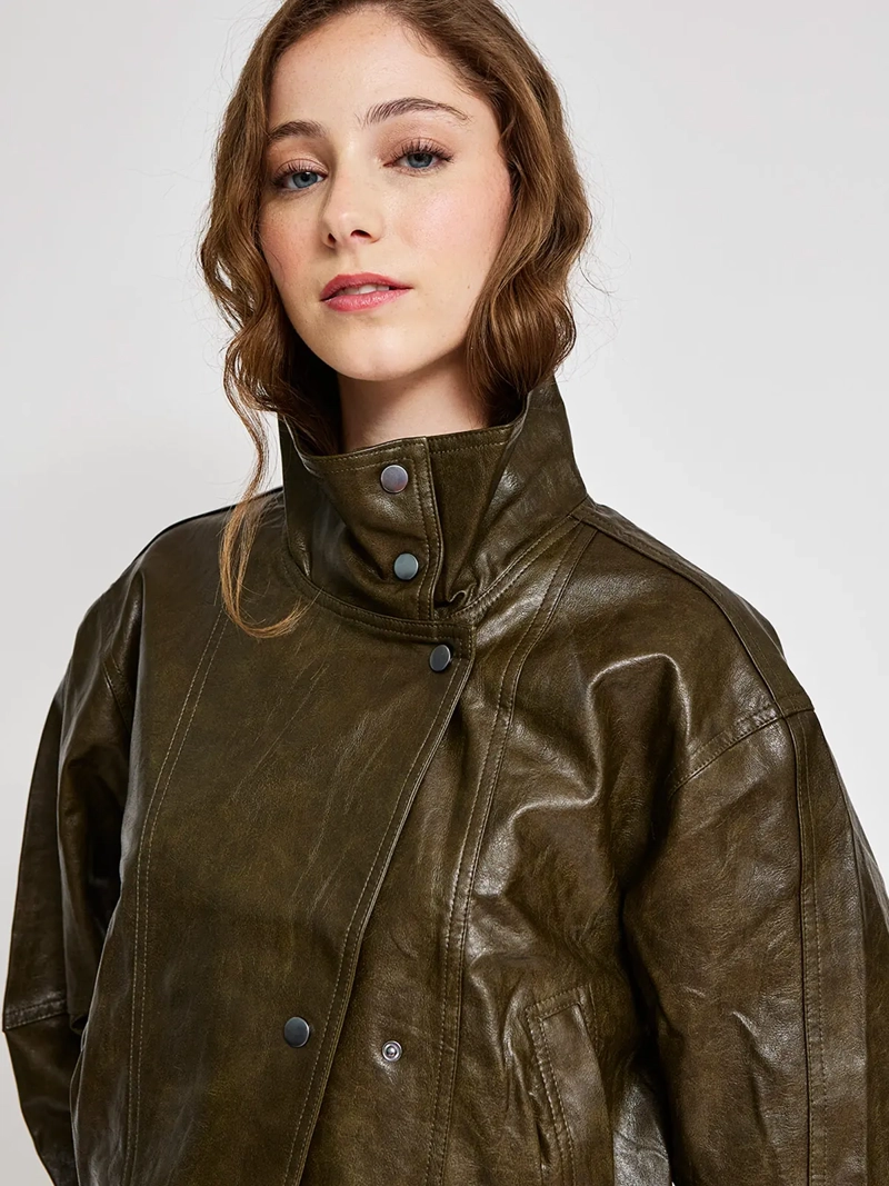 CHAQUETA MUJER INDEX EFECTO CUERO - 3