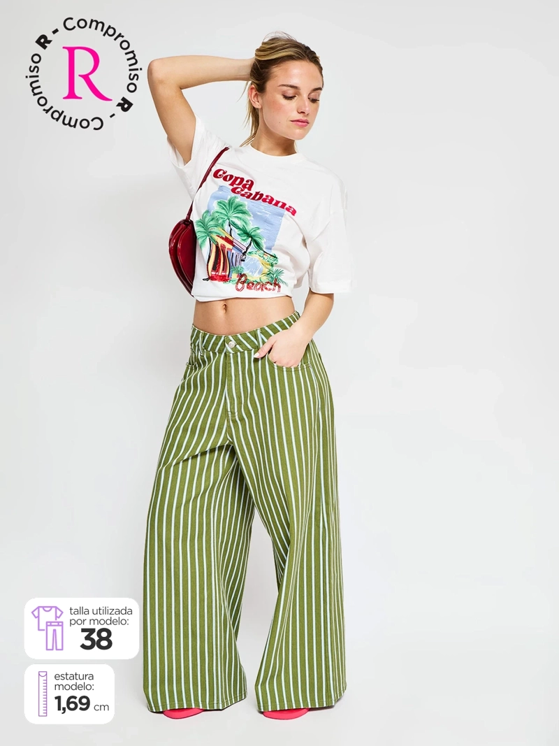JEANS MUJER MARQUIS ALGODÓN WIDE LEG - 1