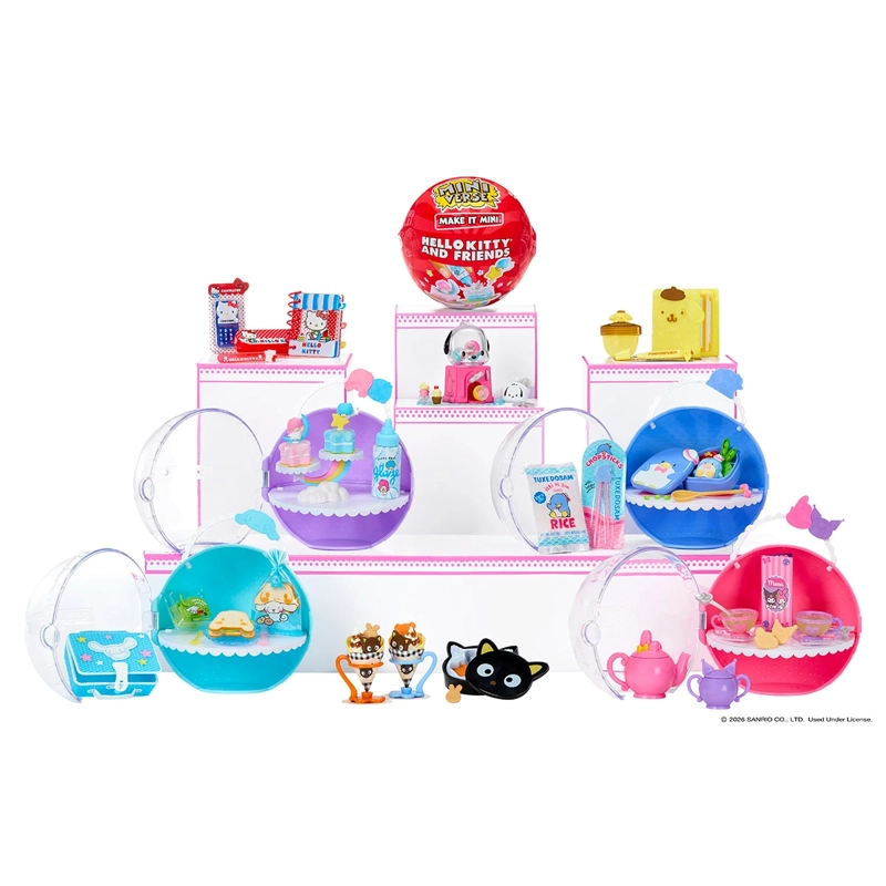 SET FIGURAS COLECCIONABLES MINIVERSE MINI SANRIO HELLO KITTY S4 SURTIDO - 1