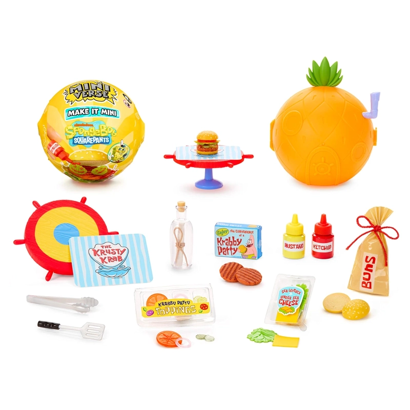 SET FIGURAS COLECCIONABLES MGA MINIVERSE MINI SPONGEBOB SURTIDO