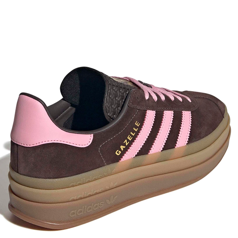 ZAPATILLAS MUJER ADIDAS ORIGINALS CASUALES CAFÉ GAZELLE BOLD - 4