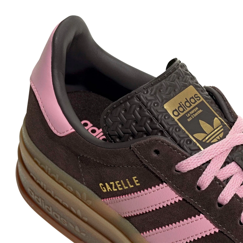 ZAPATILLAS MUJER ADIDAS ORIGINALS CASUALES CAFÉ GAZELLE BOLD - 7