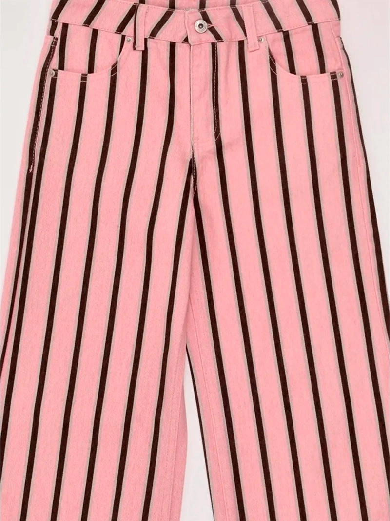 PANTALÓN NIÑA INDEX TEEN FIT WIDE RAYADO - 5