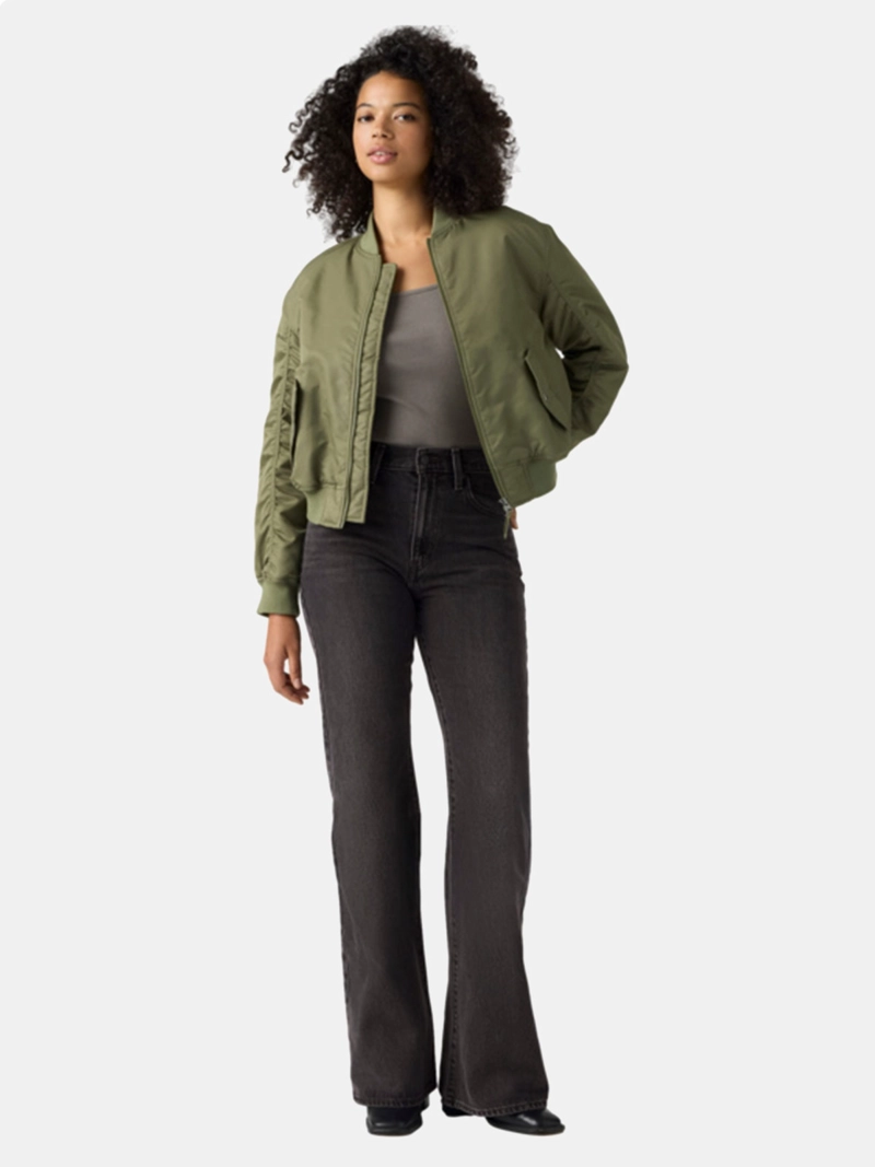 JEANS MUJER LEVI'S FLARE CINCH TIRO ALTO ALGODÓN - 1