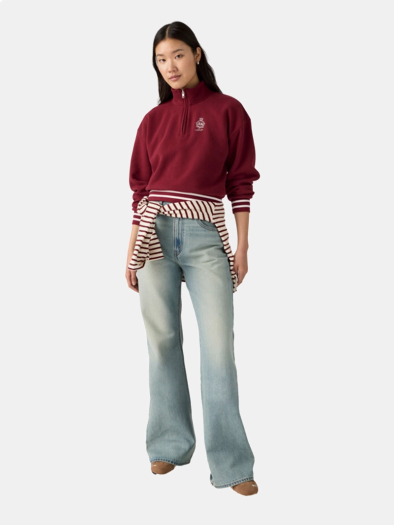 JEANS MUJER LEVI'S FLARE CINCH TIRO ALTO ALGODÓN - 1