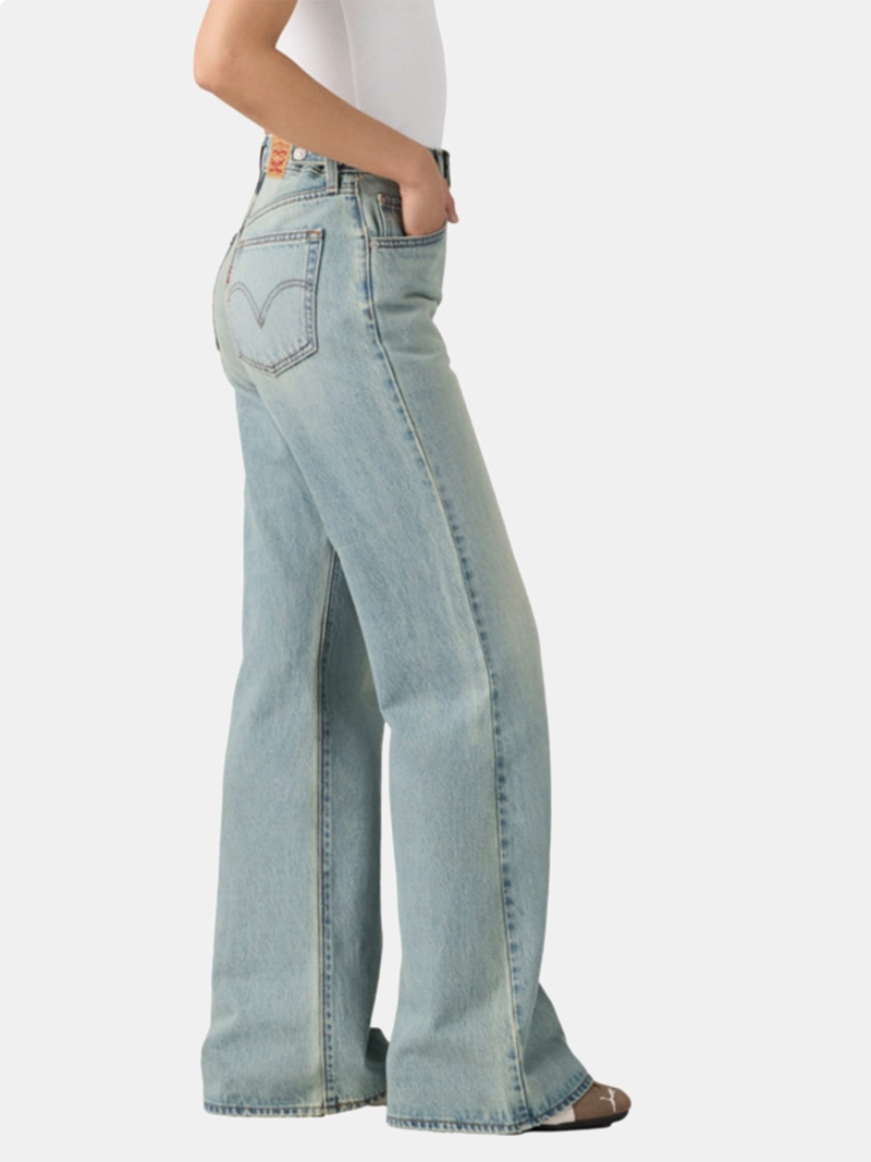 JEANS MUJER LEVI'S FLARE CINCH TIRO ALTO ALGODÓN - 4