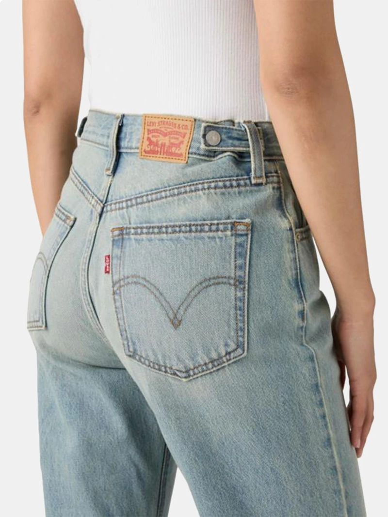 JEANS MUJER LEVI'S FLARE CINCH TIRO ALTO ALGODÓN - 5